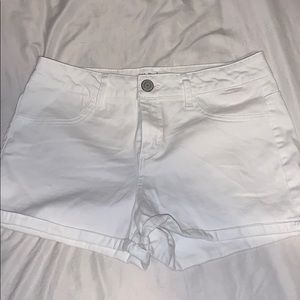 White Jean Shorts
